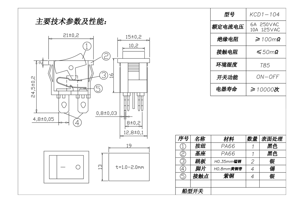 RS-14 4pin 黑盖