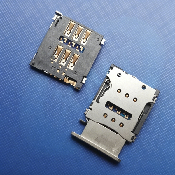 Nano-SIM 卡托式 卡座 带开关