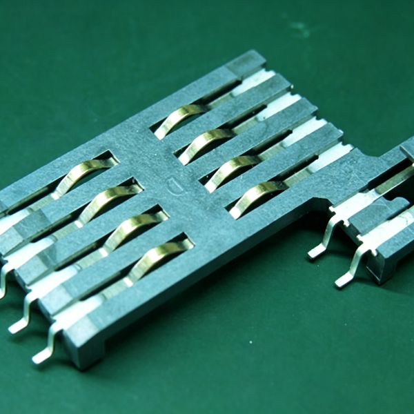 mini Smart card拉拔 8pin带挡块 IC卡座